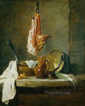 Bodegón de ternera Jean Baptiste Simeon Chardin Pinturas al óleo